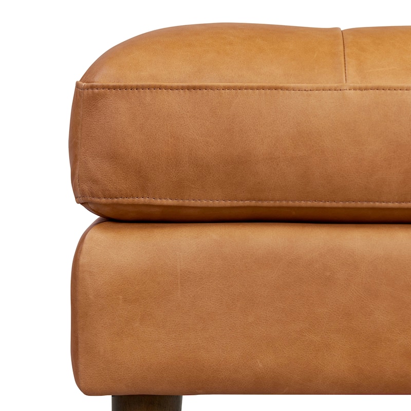 Poly & Bark Napa Ottoman - Full Grain Genuine Italian Leather