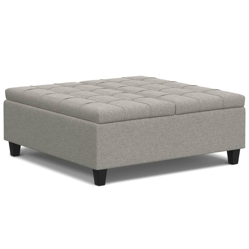 WYNDENHALL Elliot 40 inch Wide Transitional Square Table Ottoman