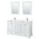 Option White / White Cultured Marble Top / Brushed Gold