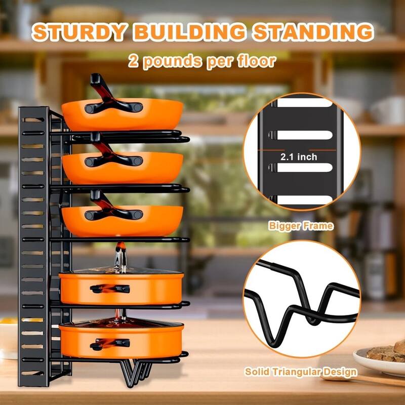 Metal Pull-Out Cabinet Organizer, No-Tool Sliding Shelves for Kitchen