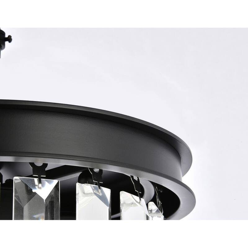 Royce Edge 3-Light Matte Black Pendant