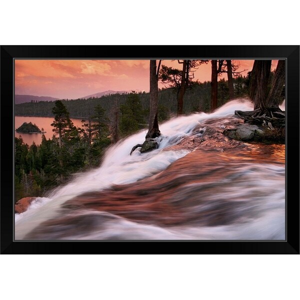 "Eagle Falls" Black Framed Print