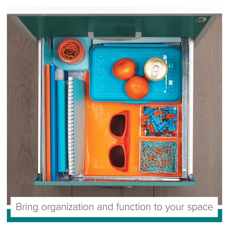 Space Solutions 18in. 2 Drawer Metal File Cabinet, Alpine White