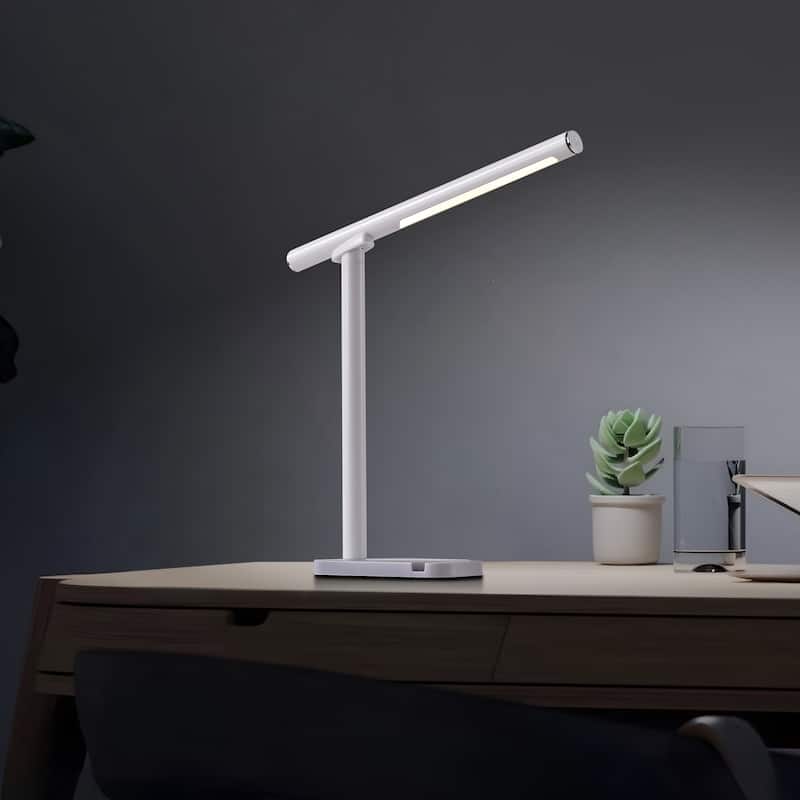 Starsky 1-Light Rechargeable Wireless LED Dimmable Desk Lamp