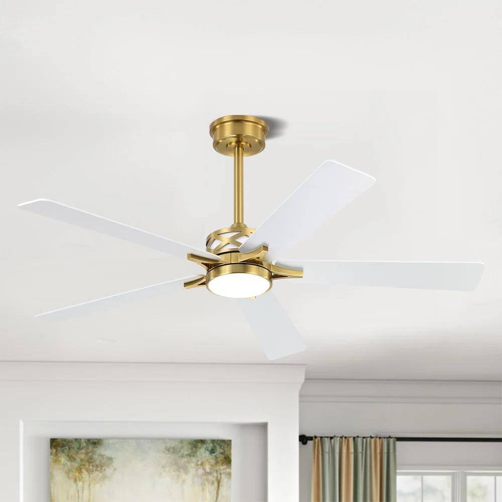 MLiAN 5-Blades DC Motor Indoor Smart Ceiling Fan with Light and Remote