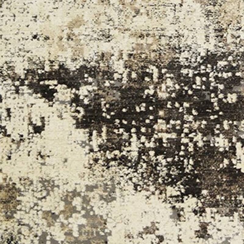 Cehup Distressed Abstract Modern Stain Resistant Woven with Fringe Area Rug By HomeRoots