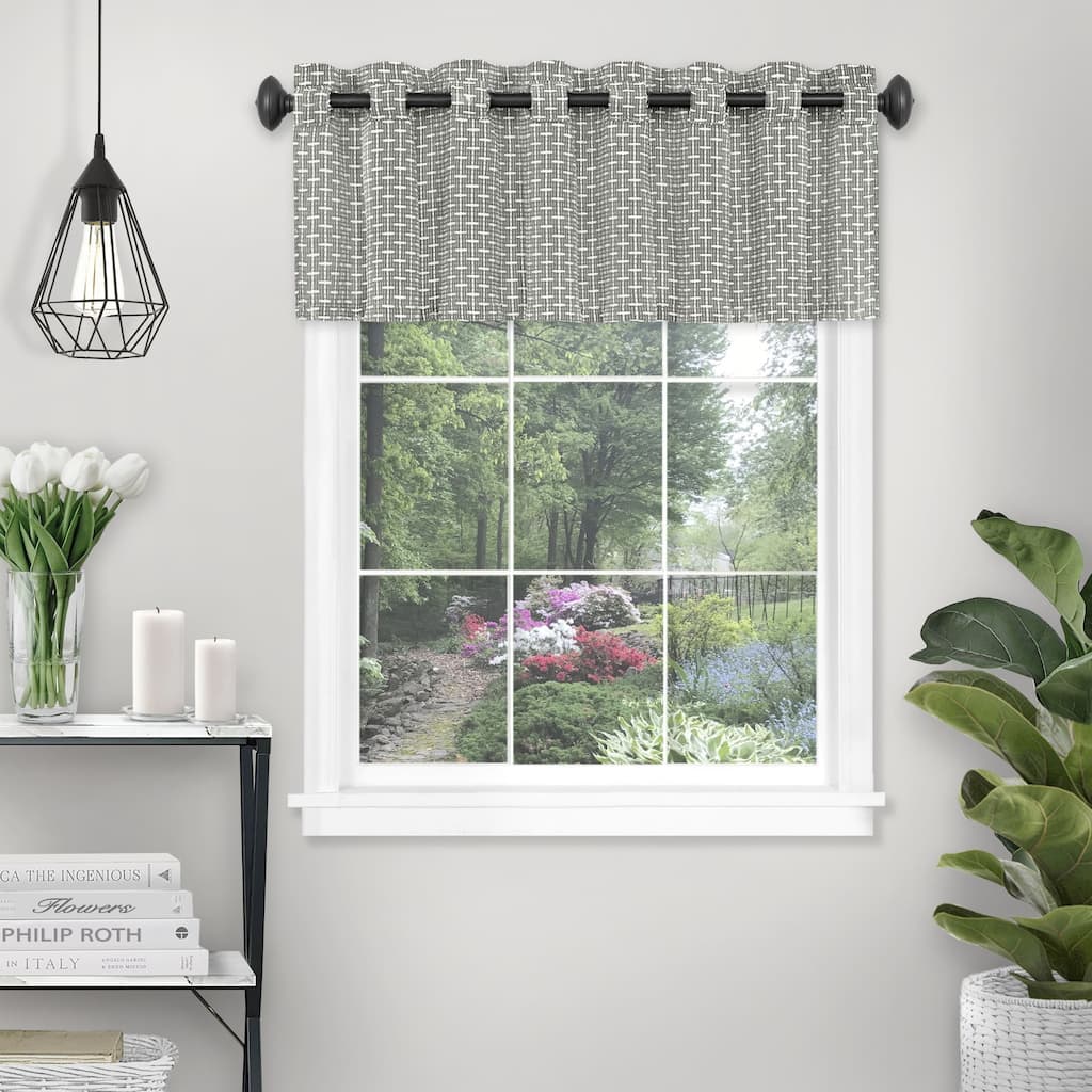 Achim Bedford Window Curtain Valance - 58" x 13" - 58" x 13"