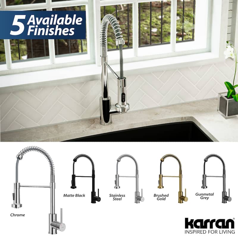 Karran Loxton Touchless Single-Handle Pull-Down Sprayer Kitchen Faucet