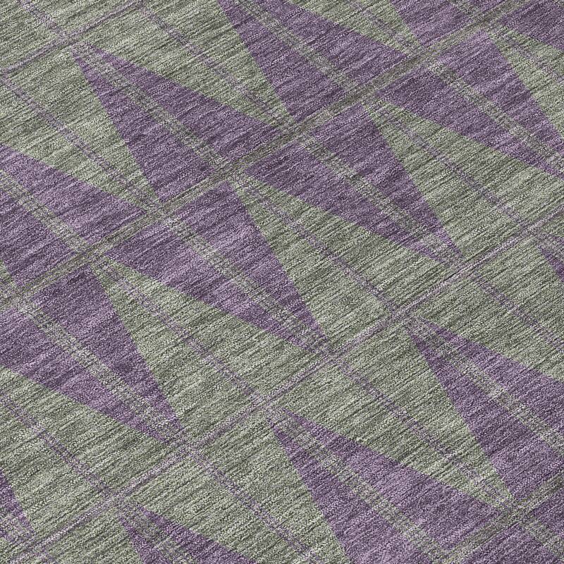 Machine Washable Indoor/ Outdoor Modern Zeke Chantille Rug