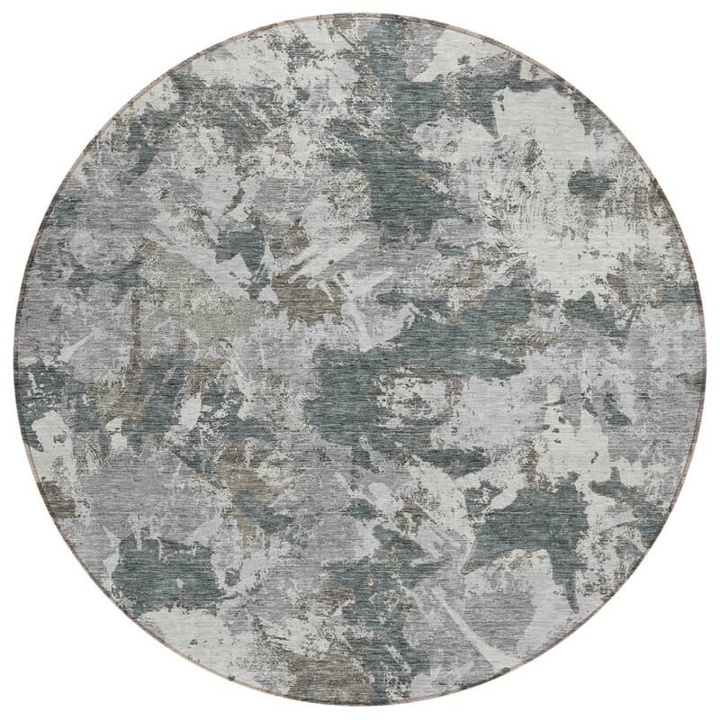 HomeRoots Floral Transitional Rectangle Outdoor Rug