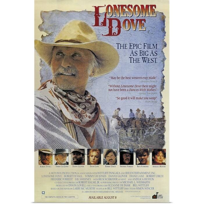 "Lonesome Dove (1989)" Poster Print - Multi