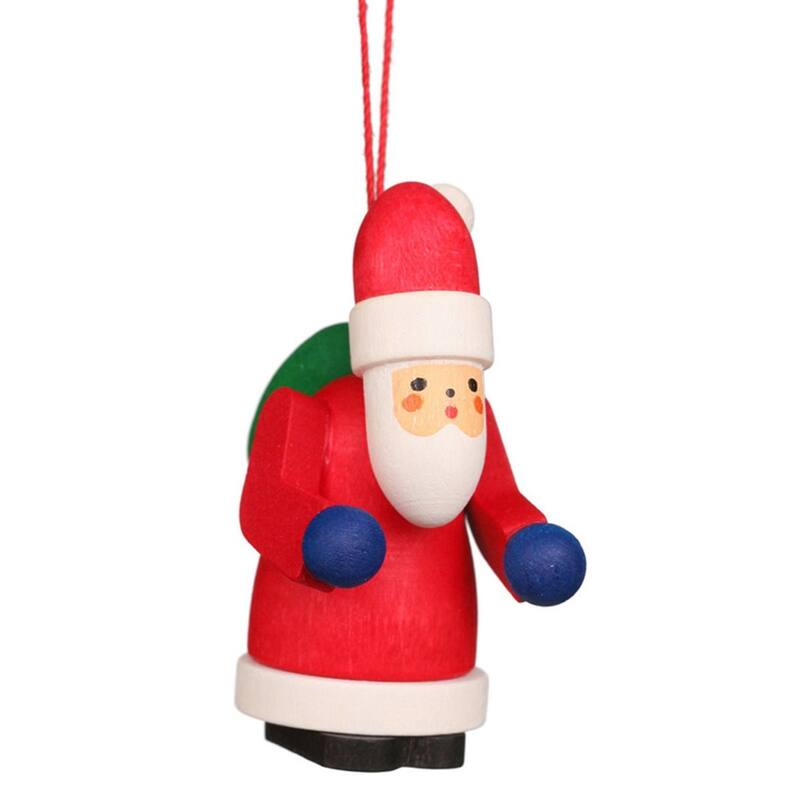 2" Red, White, Blue Santa in Red Suit Christian Ulbricht Ornament