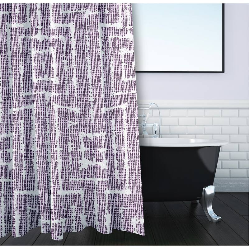 Woven Tiki, Geometric Print Shower Curtain
