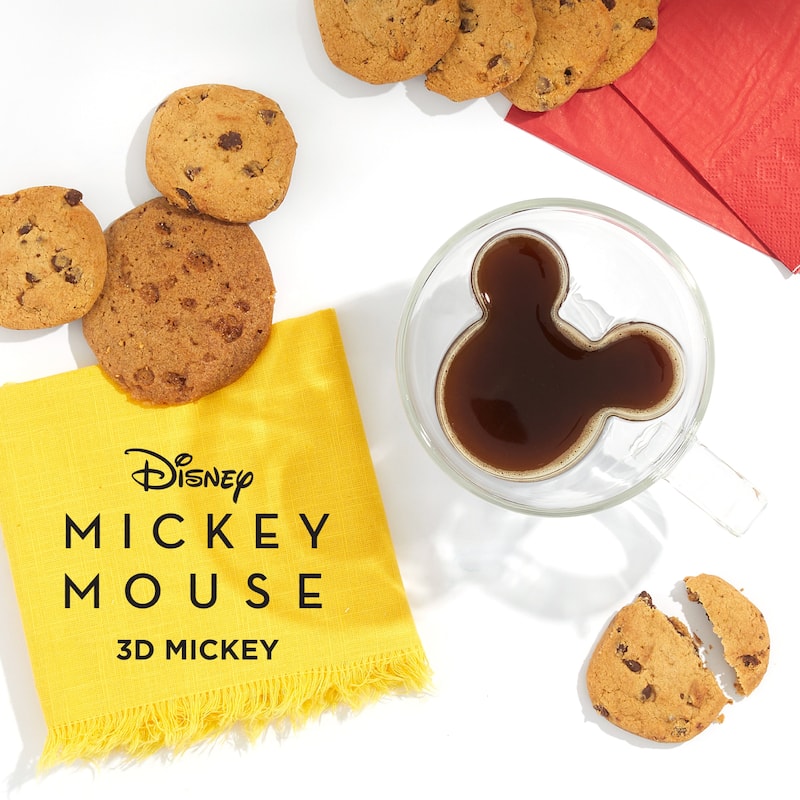 Disney Mickey 3D Double Wall Coffee Tea Mugs - 10 oz - Set of 2 - 10 oz
