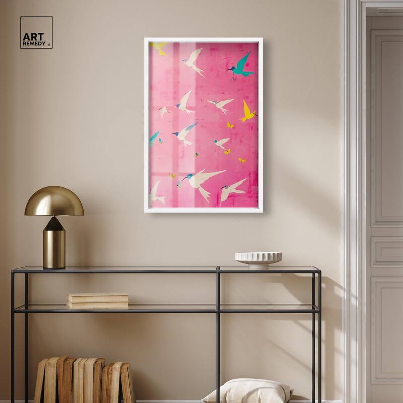 Soaring Sorbet Shadowbox by Art Remedy