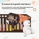 preview thumbnail 5 of 31, Full Size Floor Bed for Children, Sturdy Wood Montessori Bed Frame with Fence & Door