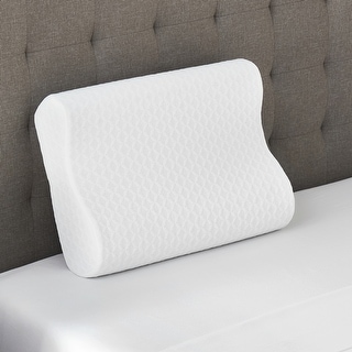 Bodipedic Classics Gel-Infused Contour Memory Foam Bed Pillow - White