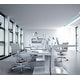preview thumbnail 11 of 38, Office Chair With Arms Stools For Counter Height Bar Office Wheels PU Leather Rest Tilt Swivel Work Office Standing Desk