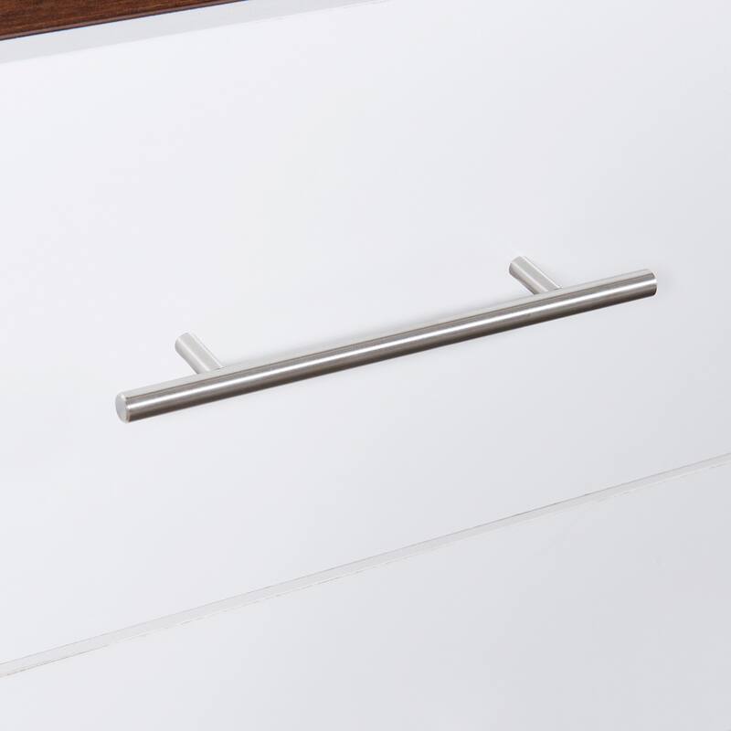 Twin Size Wall Bed with Cabinet, Space-Saving Murphy Bed in White