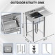 preview thumbnail 6 of 5, Kitchen Sink with 4 Knife Holders