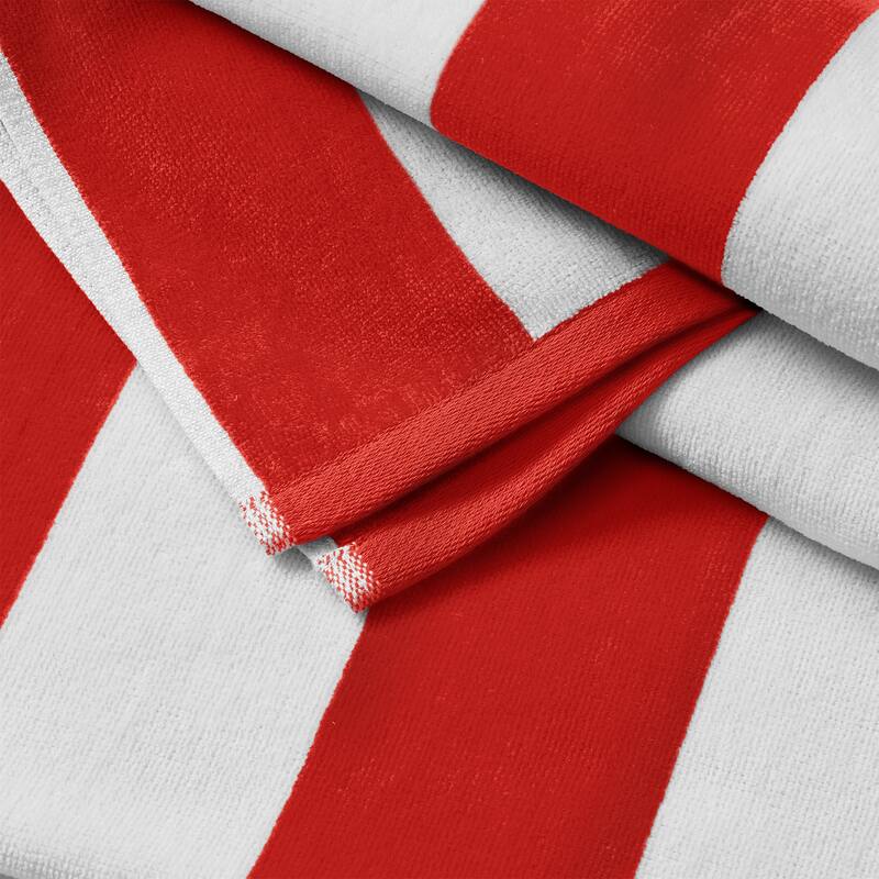 Linery & Co. Cotton Stripe Beach Towel, 4 Pack - 30" x 60"