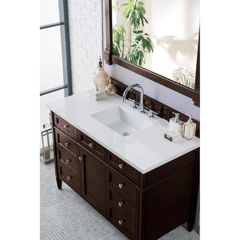 James Martin Vanities Brittany 48" Single Vanity, Burnished Mahogany