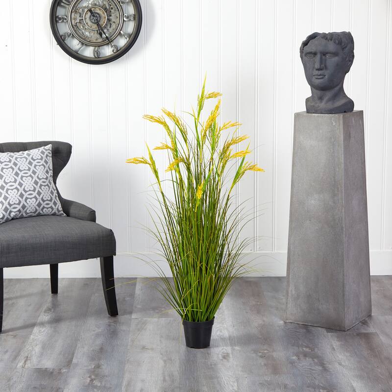 3.5' Wheat Grain Artificial Plant 5" Bed Bath & Beyond 32835106