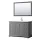 Option Dark Gray / White Quartz Top / Polished Chrome