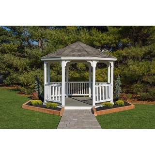 12-foot Vinyl Octagon Gazebo Kit