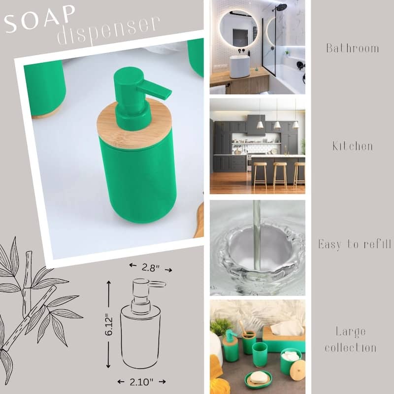 Padang Bathroom Accessories Set Bamboo