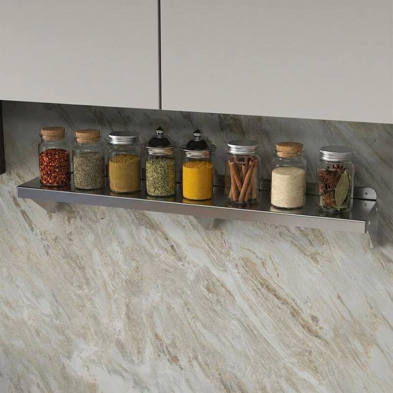 Stainless Steel Shelf Wall Mounted - Stainless Steel