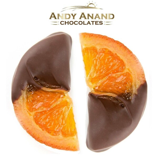 Andy Anand Belgian Dark Chocolate Orange Segments Box 1 lbs