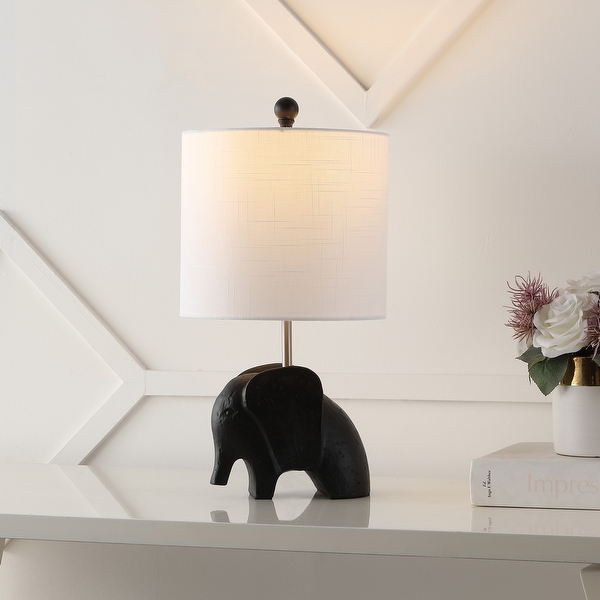 Harlow 17.5 Eclectic Southwestern Resin Iron Elephant LED Kids Table Lamp by JONATHAN Y On Sale Bed Bath Beyond 39216510