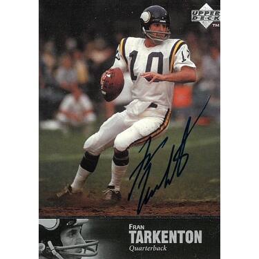 Shop Fran Tarkenton Signed 1997 Upper Deck Legends Minnesota