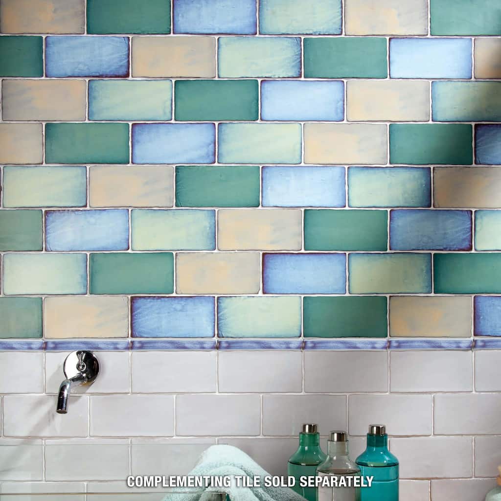 Merola Tile Antic Special Torelo Via Lactea 3/4" x 6" Ceramic Wall Trim - (1 Tile)