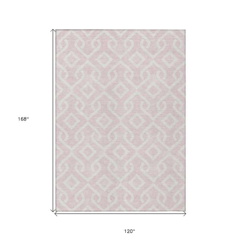 HomeRoots Geometric Transitional Rectangle Outdoor Rug