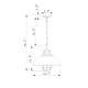 preview thumbnail 4 of 2, Almonte Matte Black Bowl Metal Shade 1-Light Pendant Light