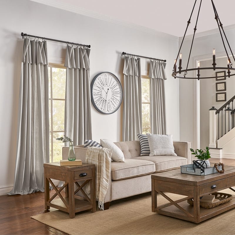 Mercantile Farmhouse Drop Cloth Curtain Panel