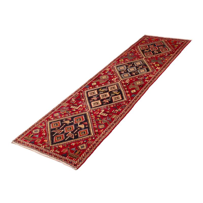ECARPETGALLERY Hand-knotted Konya Anatolian Red Wool Rug - 3'1 x 10'11