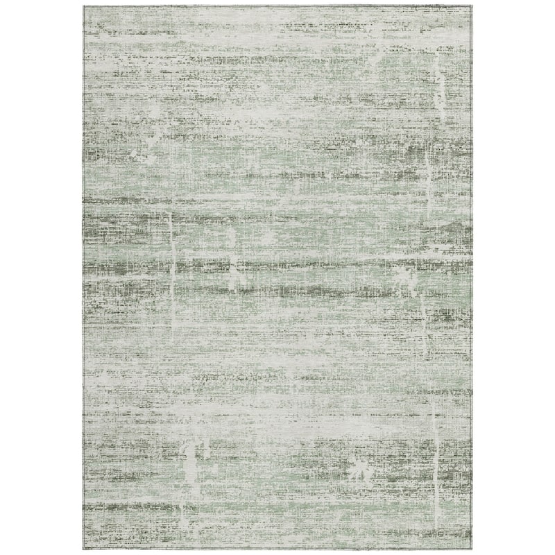 HomeRoots Abstract Transitional Rectangle Outdoor Rug