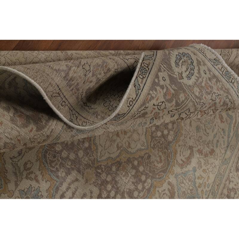 Tabriz Persian Area Rug Hand-Knotted Traditional Wool Carpet - 6'5"x 9'1"