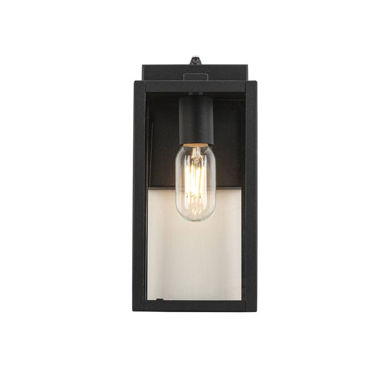 Black Waterproof Dusk to Dawn Sensor Outdoor Wall Light