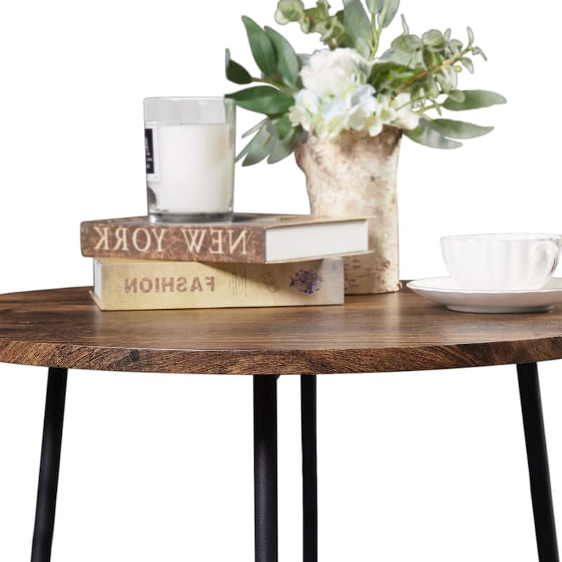Taomika, Bistro Pub Table Round Dining Table-Brown/Black/Coffee/Maple Color-Four Colors