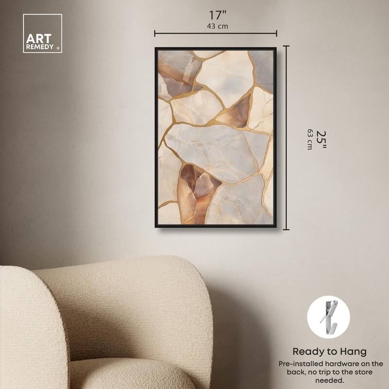 Textured Earthy Tones II Canvas by Art Remedy