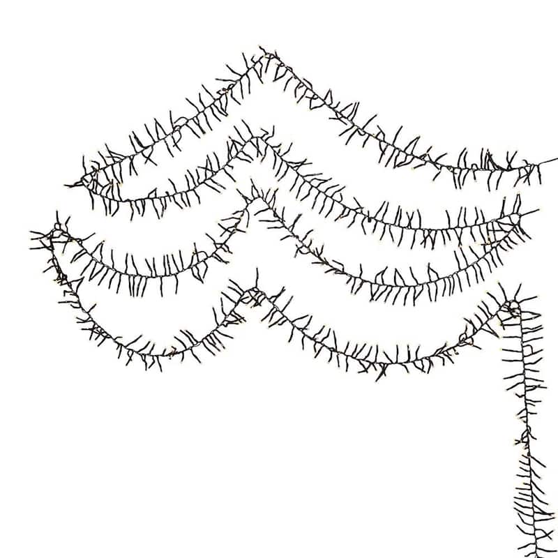 Kurt Adler 2000-Light 65-Foot Cluster Garland with Warm White LED Lights