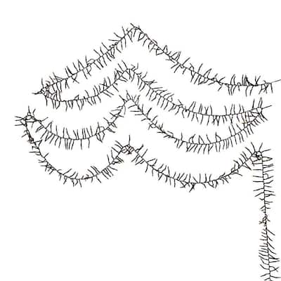 Kurt Adler 3000-Light 98-Foot Cluster Garland with Warm White LED Lights