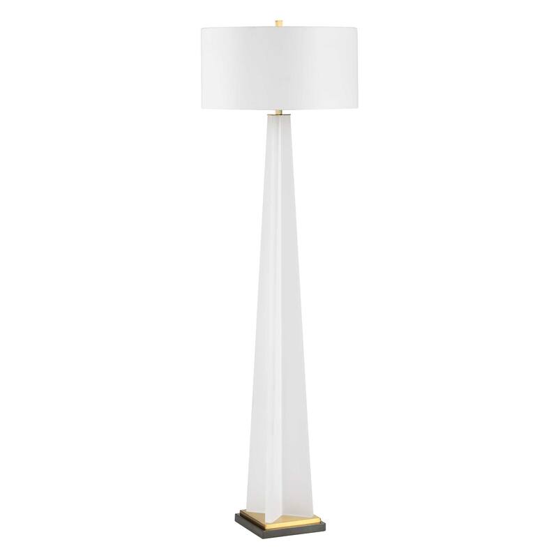 Uttermost Rosin White Floor Lamp - 20.00" W x 66.25" H x 20.00" D