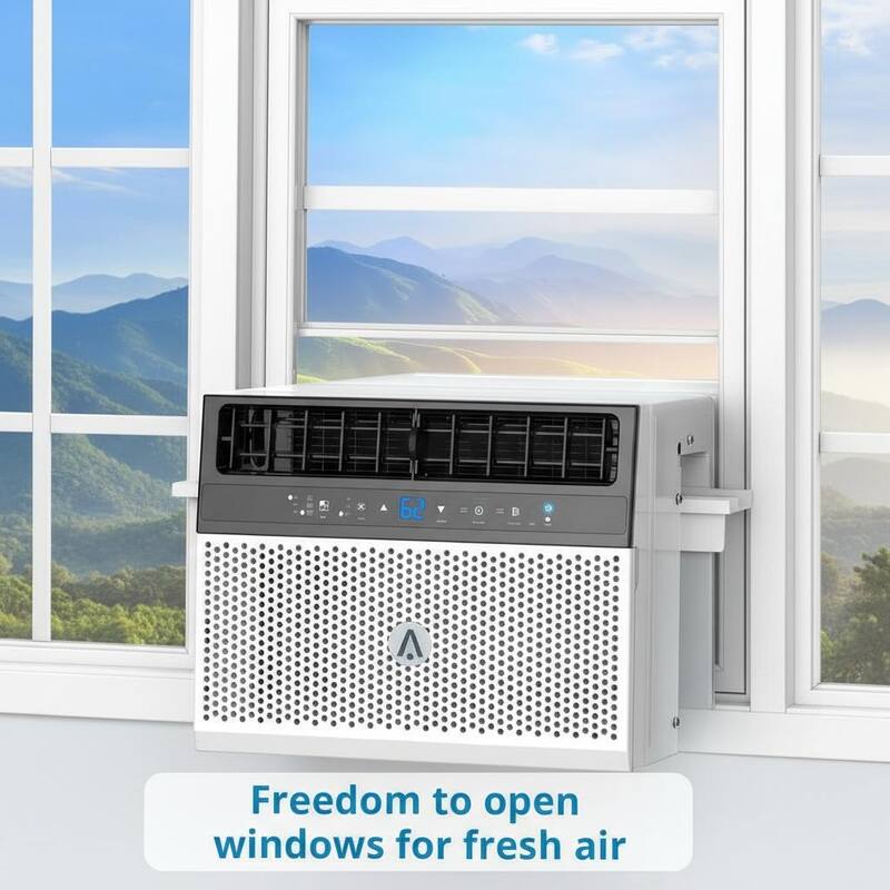8000 BTU Window Air Conditioner, Fast Cooling to 370 Sq Ft