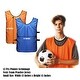 preview thumbnail 14 of 14, 50 Disc Cones 12 Pinnies Scrimmage Vests Team Practice Training Jersey