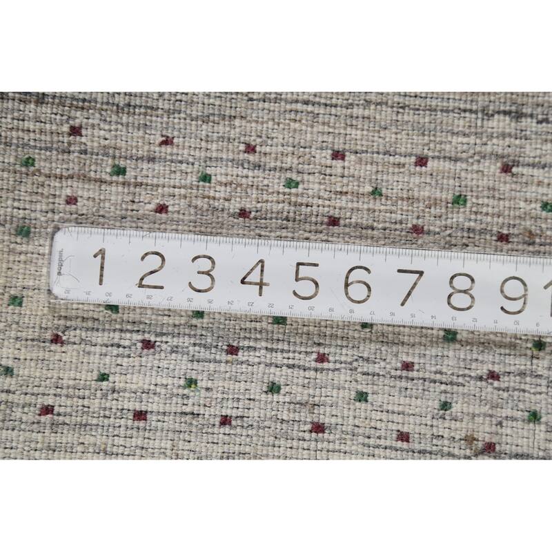 Striped Tribal Gabbeh Oriental Area Rug Handmade Wool Carpet - 5'9"x 8'2"